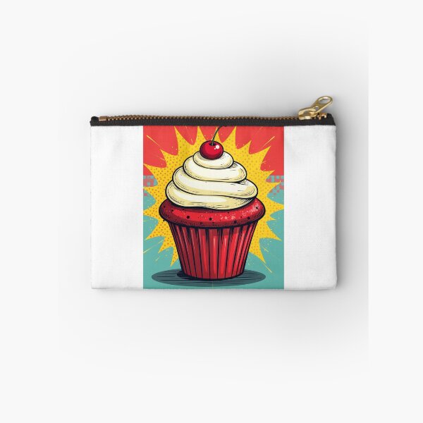 Item preview, Pop Art Red Velvet Cupcake with Vanilla Swirl and Glossy Cherry designed and sold by werlatumarkbal.