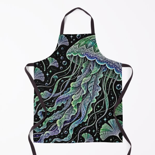 Item preview, Ginkgo Jellyfish Cosmic Batik  designed and sold by scicilysimonee.