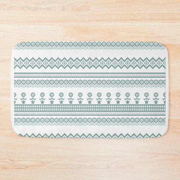 Item preview, Floral Pixel Art Traditional Ethnic Pattern designed and sold by Tanapan2529.
