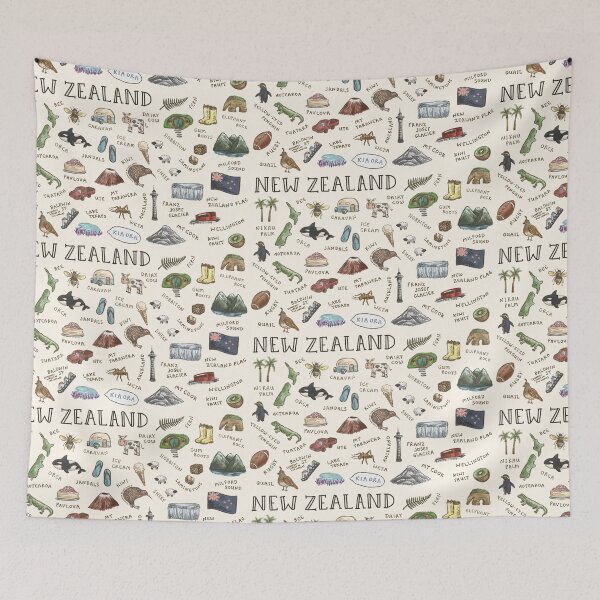 Item preview, New Zealand Landmarks designed and sold by Those Pencil Shavings.