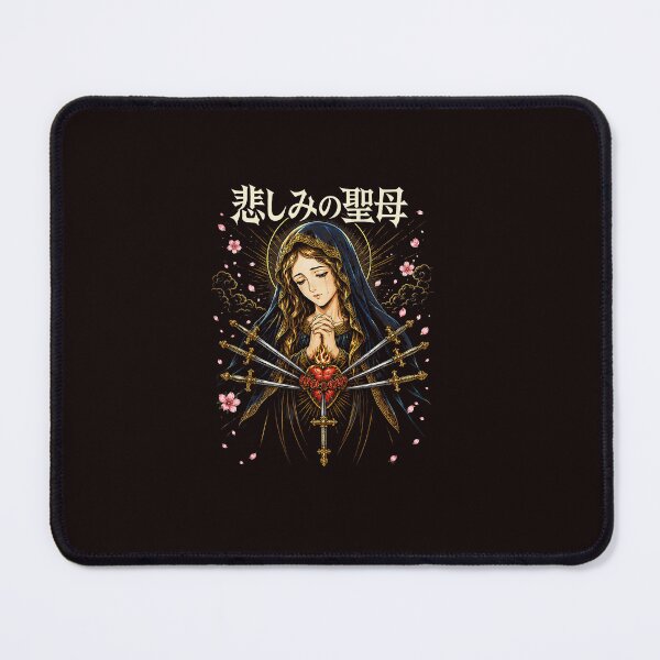 Item preview, Our Lady of Sorrows Anime Japanese Virgin Mary Gothic Art designed and sold by ImeldaSparks.