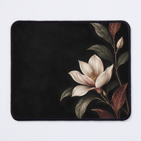 Item preview, Midnight Ivory Bloom – Elegant Dark Botanical Design designed and sold by VOLLOS.