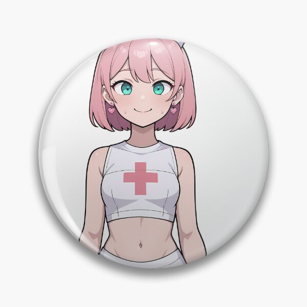 Artikelvorschau, Pinkes Krankenschwester-Krankenhaus-Pinup-Ecchi-Boudoir-Set entworfen und verkauft von DegenMerch.