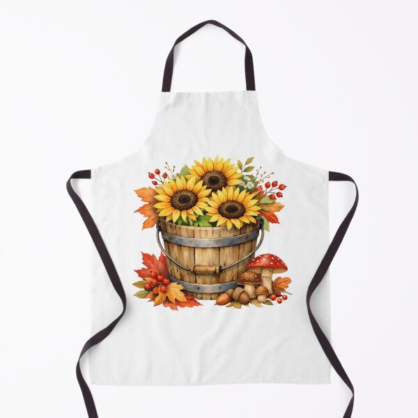 Item preview, Watercolor Autumn Sunflowers, Berries and Mushrooms  designed and sold by silviaol.