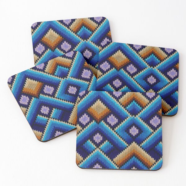 Item preview, Blue Ember Folk Knit Pattern designed and sold by DansCreations42.