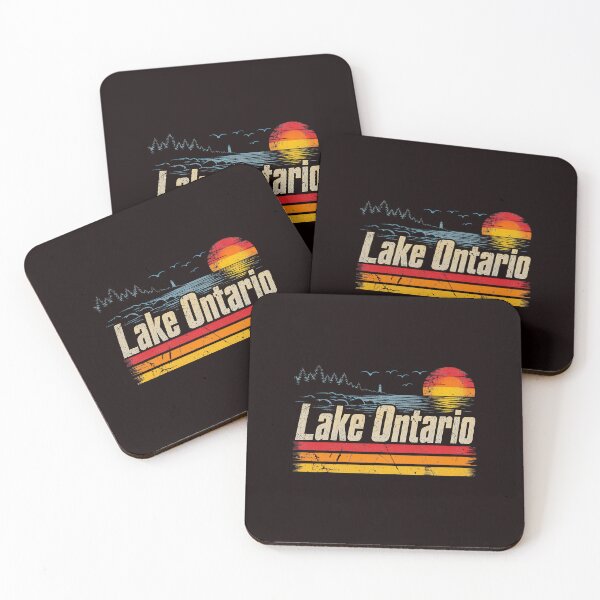 Item preview, Retro Sunset Outdoor Lake Ontario The Great Lakes designed and sold by ImeldaSparks.
