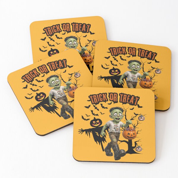 Item preview, Frank Jr. Trick or Treat – Funny Halloween Monster designed and sold by Classic Chaos Creations.