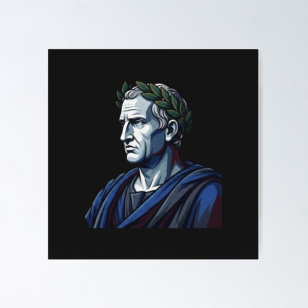 Item preview, Julius Caesar Roman Emperor Laurel Wreath Portrait designed and sold by Owcomm.