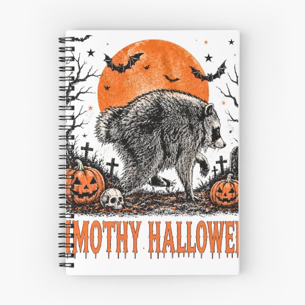 Item preview, Funny Jimothy Halloween Raccoon Retro Spooky Moon designed and sold by DYAFLK.