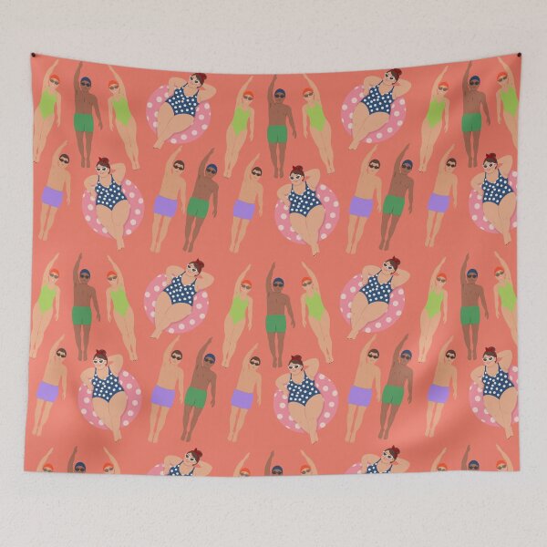 Item preview, Retro Swim Club - Pool Day Squad Pattern designed and sold by Clauzierra.
