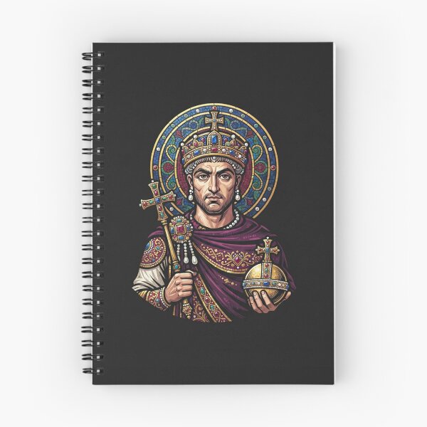 Item preview, Emperor Justinian Mosaic Portrait Byzantine Heritage designed and sold by Owcomm.