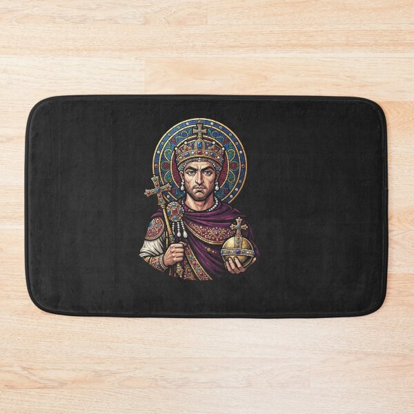 Item preview, Emperor Justinian Mosaic Portrait Byzantine Heritage designed and sold by Owcomm.