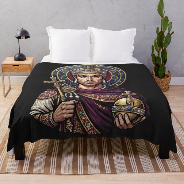 Item preview, Emperor Justinian Mosaic Portrait Byzantine Heritage designed and sold by Owcomm.