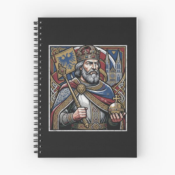 Item preview, Medieval King Charlemagne Royal Portrait designed and sold by Owcomm.