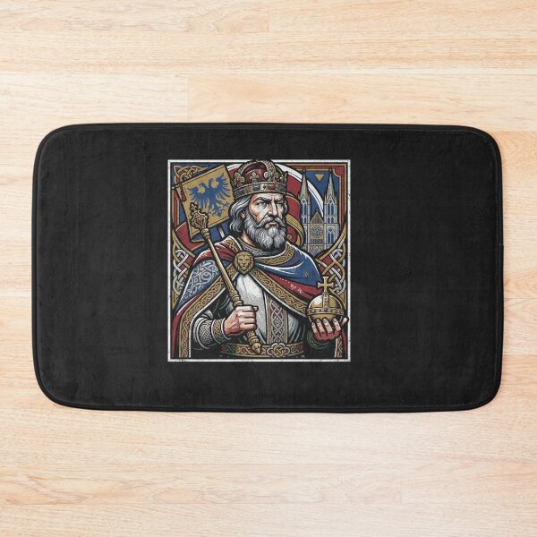 Item preview, Medieval King Charlemagne Royal Portrait designed and sold by Owcomm.