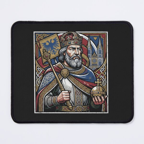 Item preview, Medieval King Charlemagne Royal Portrait designed and sold by Owcomm.