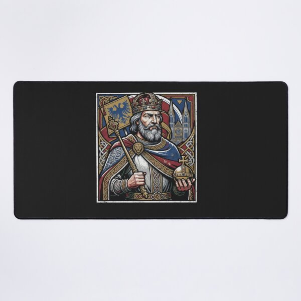 Item preview, Medieval King Charlemagne Royal Portrait designed and sold by Owcomm.