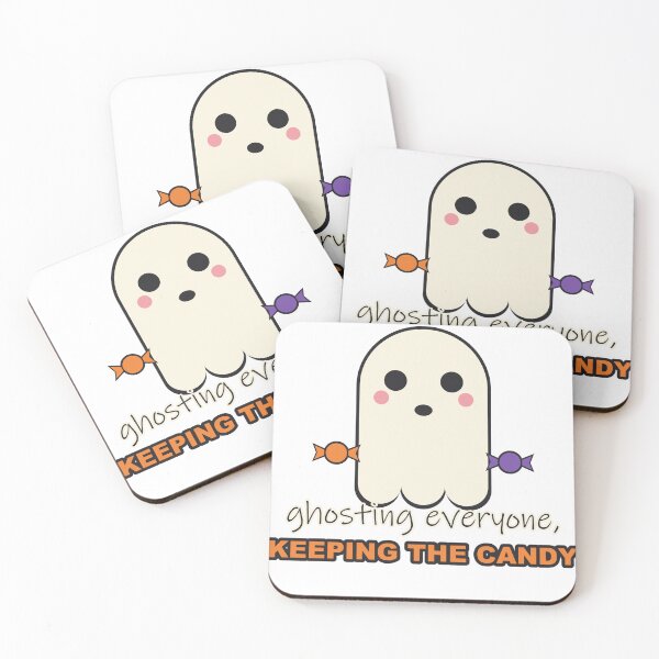 Item preview, Ghosting Everyone, Keeping the Candy - Cute Ghost Halloween designed and sold by BooAndBloomCo.