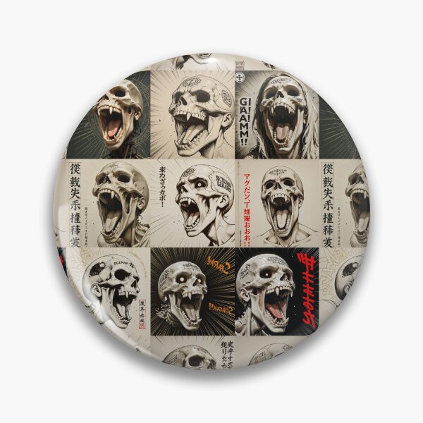 Item preview, screaming Skulls - Anime, manga, designed and sold by 4gottenlore.
