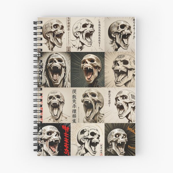 Item preview, Cráneos gritando - Anime, manga, designed and sold by 4gottenlore.