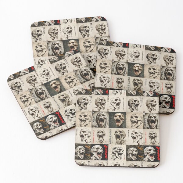 Item preview, screaming Skulls - Anime, manga, designed and sold by 4gottenlore.