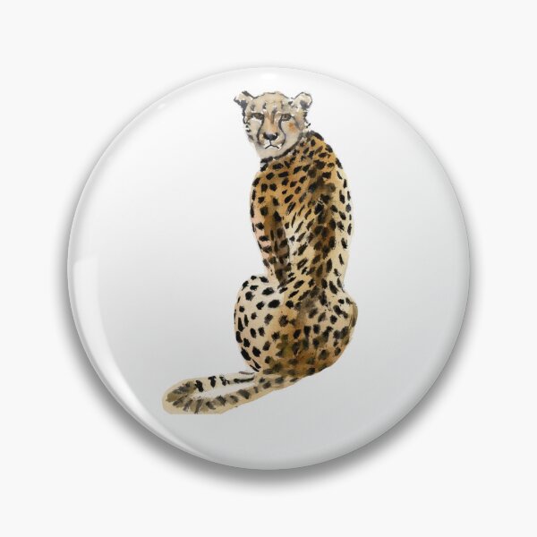 Item preview, Watercolor Cheetah Painting designed and sold by Bianca Scoropan.