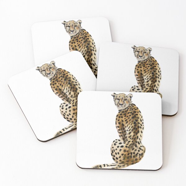 Item preview, Watercolor Cheetah Painting designed and sold by Bianca Scoropan.