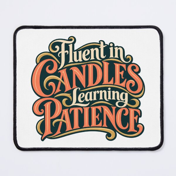 Item preview, Fluent in Candles Learning Patience Art Nouveau Trader designed and sold by VolatilityEdge.