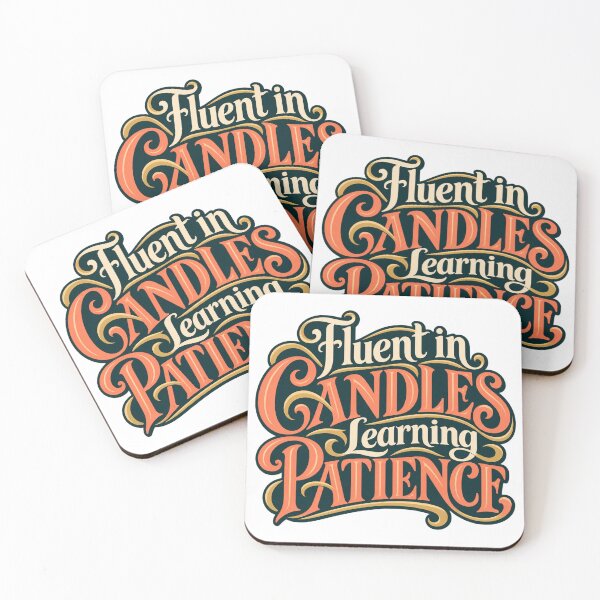 Item preview, Fluent in Candles Learning Patience Art Nouveau Trader designed and sold by VolatilityEdge.