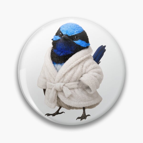 Item preview, Cozy Superb Fairy-Wren in a Bathrobe designed and sold by Sillytoe.