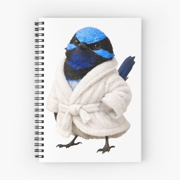 Item preview, Cozy Superb Fairy-Wren in a Bathrobe designed and sold by Sillytoe.