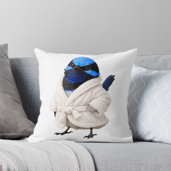 Item preview, Cozy Superb Fairy-Wren in a Bathrobe designed and sold by Sillytoe.