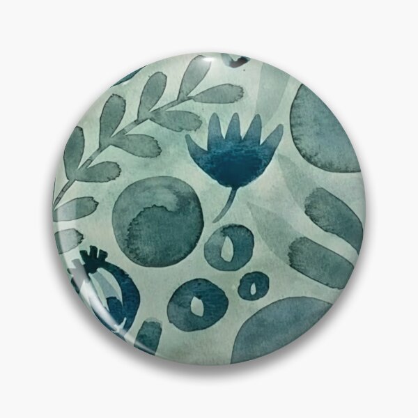 Item preview, Blue-Green Leafy Abstract, Vintage designed and sold by Vintage-Lady65.