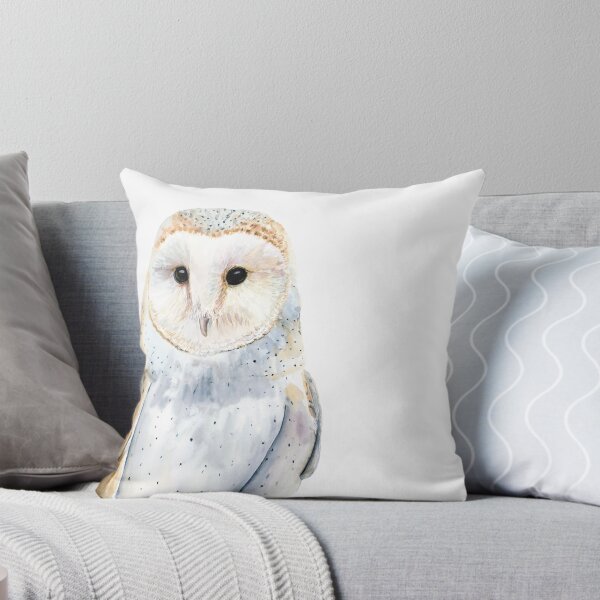 Item preview, Watercolor Barn Owl Painting designed and sold by Bianca Scoropan.