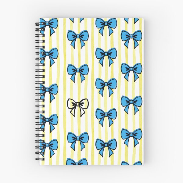 Item preview, Blue bows on stripes designed and sold by Designova10.