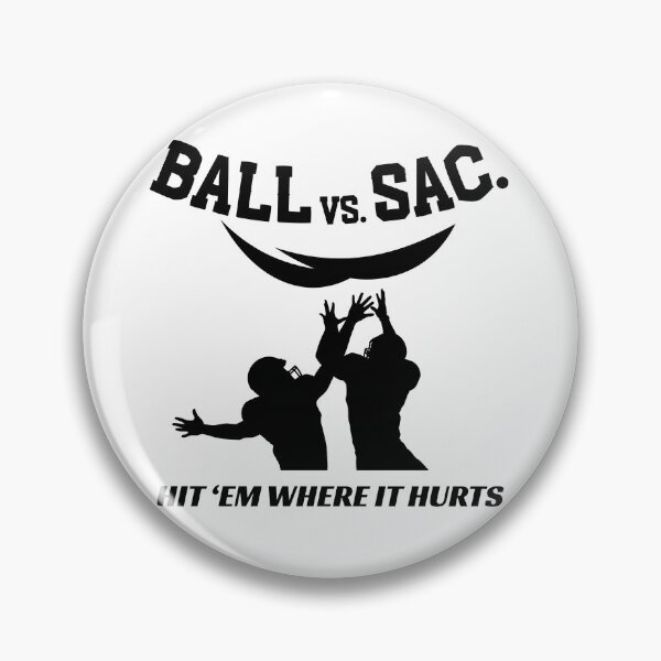 Item preview, Hit 'Em Where it Hurts (Ball vs. Sac.) designed and sold by One Man's Treasure.