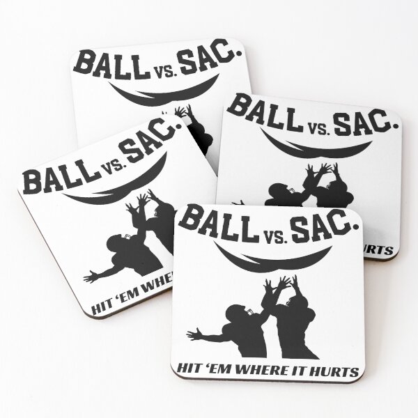 Artikelvorschau, Triff sie dort, wo es weh tut (Ball vs. Sac.). entworfen und verkauft von One Man's Treasure.