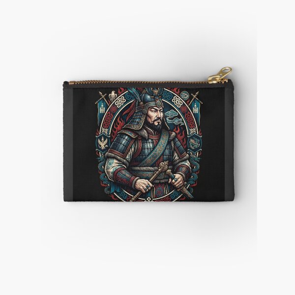 Item preview, Genghis Khan Mongolian Warrior Emperor Illustration designed and sold by Owcomm.