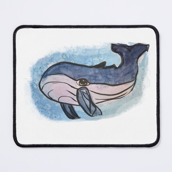 Item preview, Cute, whimsical whale (watercolour) designed and sold by tamouse.
