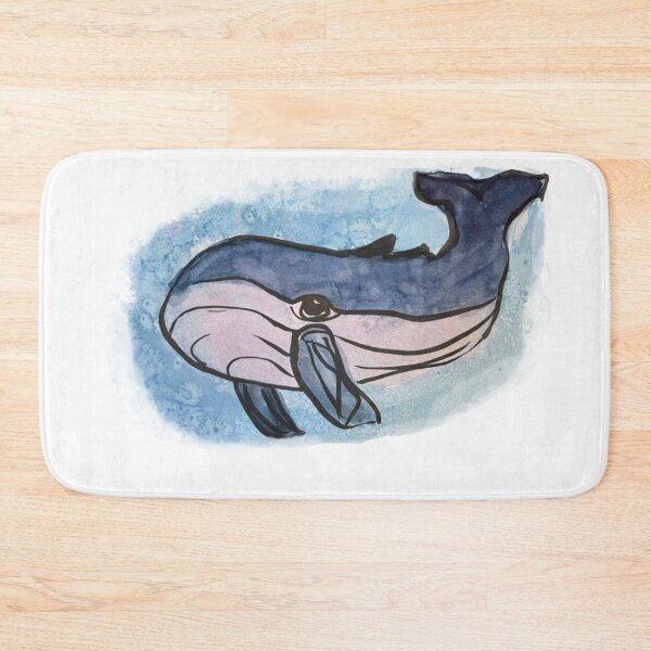 Item preview, Cute, whimsical whale (watercolour) designed and sold by tamouse.