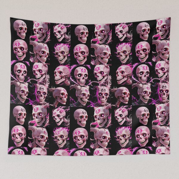Item preview, Calaveras rosas gritando - Anime, manga, designed and sold by 4gottenlore.