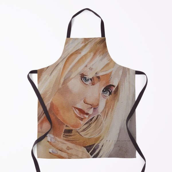 Item preview, Watercolor Portrait of a Beautiful Blonde Woman designed and sold by SlavaArt.