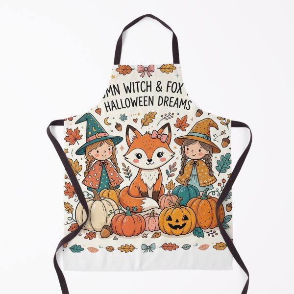 Item preview, Kawaii Digital Illustration for Autumn and Halloween: Fox and Witch Girls with Pumpkins designed and sold by VaneDesings.