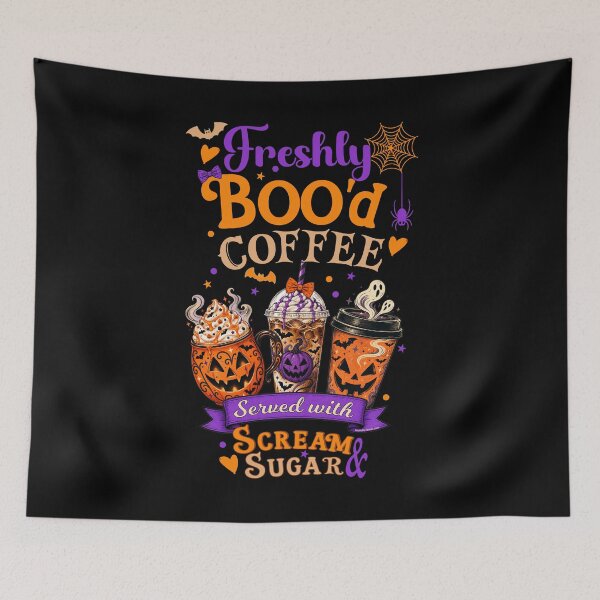 Item preview, Funny Halloween | Freshly boo'd Coffee Served With Scream and Sugar | Retro Style | Barista Spooky Gift designed and sold by Made by Tamar.