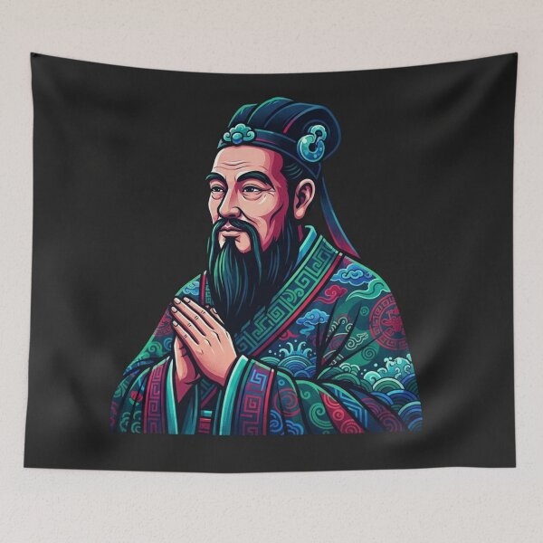 Item preview, Confucius Wise Chinese Philosopher Portrait designed and sold by Owcomm.
