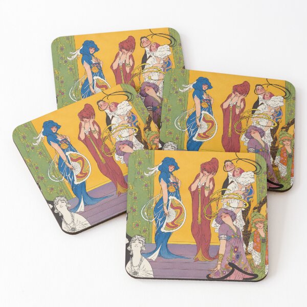 Item preview, Art Nouveau Fashion Print, Vintage Hair Fashion Illustration, Puck Magazine Art designed and sold by RickE.