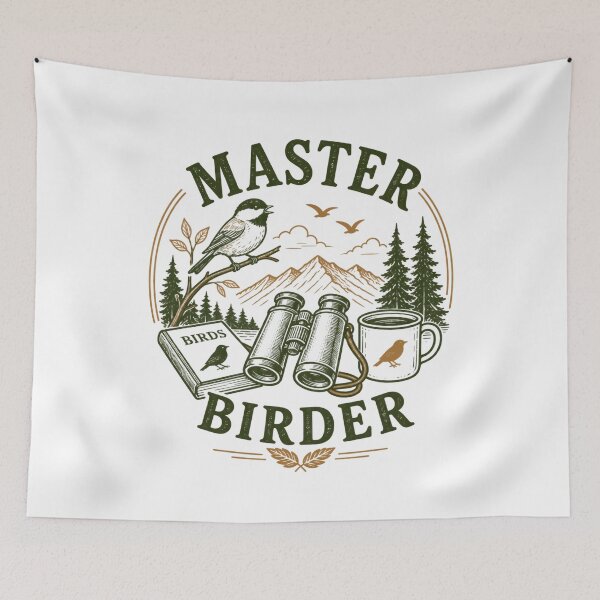 Item preview, Master Birder - Bird Watching designed and sold by CampAndCoast.