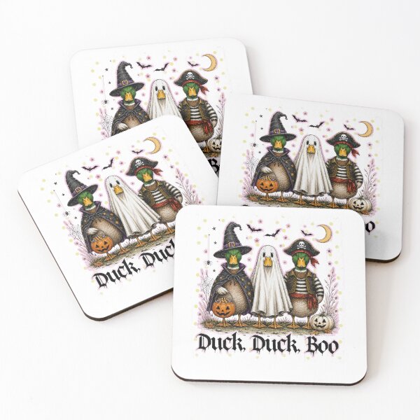 Item preview, Duck Duck Boo Funny Halloween Ducks Witch Ghost Pirate Vintage designed and sold by DYAFLK.