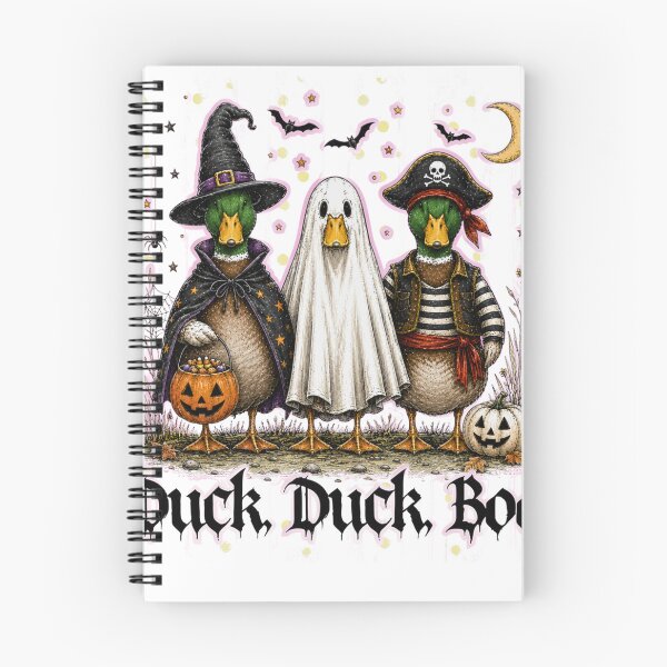 Item preview, Duck Duck Boo Funny Halloween Ducks Witch Ghost Pirate Vintage designed and sold by DYAFLK.