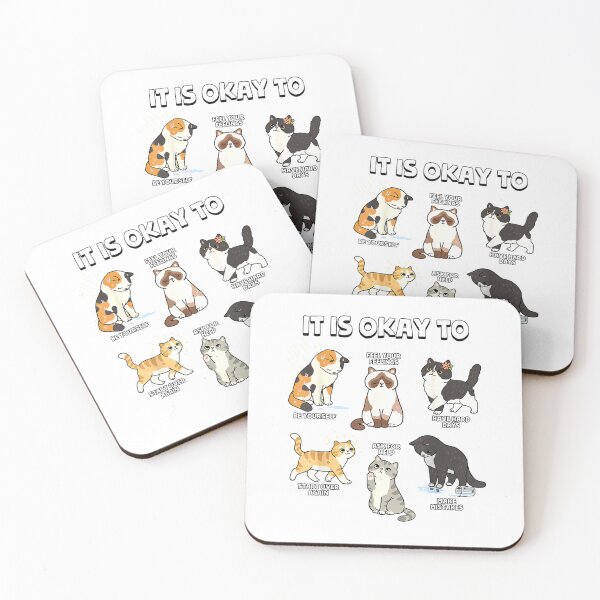 Item preview, Motivational Cats It is Okay to Kawaii Cat School Counsellor T-Shirt designed and sold by Julian Segers.
